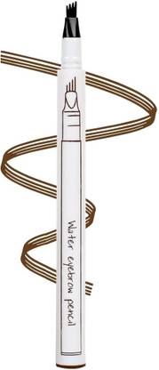 GULGLOW99 4 Tip Microblading Eyebrow Pen Long-Lasting and Smudge-Proof, Soft Brown