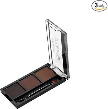 zoomique Eyebrow Drawing Palette 3 Shades| Waterproof Eyebrow Filler Dual Side Brush