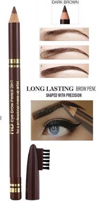 Aylily Matte Finish 2in1 HD eyebrow Pencil With Brush Brown|