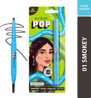 SUGAR POP Brow Shaper 01 Smokey - Transfer-proof | Water-resistant | Built-in spoolie