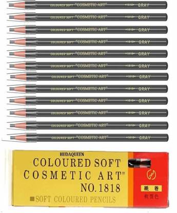 HUDAQUEEN Fine Tip Microblading Eyebrow Pencil Set 12 Grey 1818