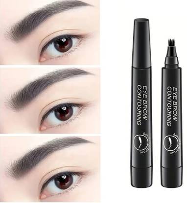 GULGLOW99 Waterproof Four-Headed 4-Fork Liquid Eyebrow Pen