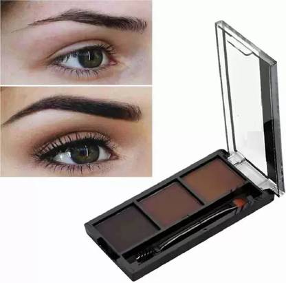 HUZURLU Best 3 Shades Eyebrow Palette | Waterproof Eyebrow Filler with Brush1 7.2 g