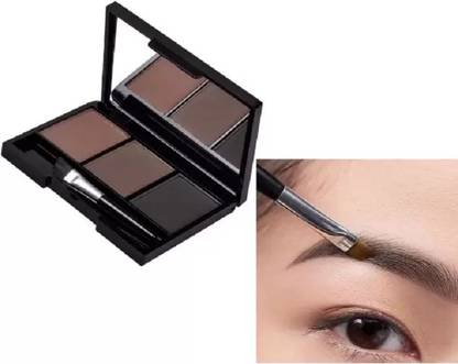 GABBU Waterproof 3 In 1 Black and Brown Eyebrow Powder Palette 02