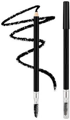 Facejewel 2 in 1 Dual Function Eyebrow Pencil with Spoolie Brush Black