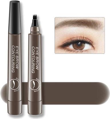 Glovasilk Waterproof Eyebrow Pencil with 4-Tip Fork | Natural Look & Long Lasting