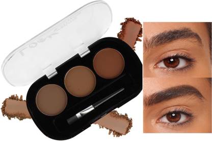 luzimaisa Professional Eyebrow Powder Cake with brush Brow Palette 8 g
