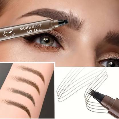 YAWI 3d Microblading Eyebrow Tattoo Pen 4 Fork Tips Liquid Eye