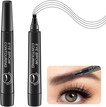 Bwogue Eyebrow Pen with a 4 Micro-Fork Tip Creates Flawless Natural Looking Brows 18Hrs Eyebrow Thread