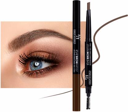 Half N Half Eye Brow Artist Long Lasting Automatic Eyebrow Pencil & Brush
