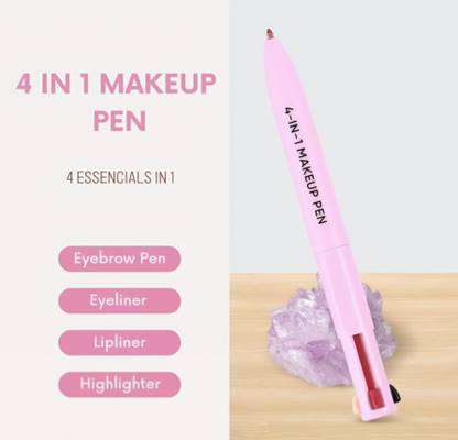 we ensign 4-In-1 Makeup Pen Waterproof Eyeliner, Lip Liner, Highlighter & Eyebrow Pencil