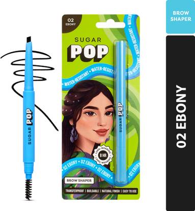 SUGAR POP Brow Shaper 02 Ebony - Transfer-proof | Water-resistant | Built-in spoolie