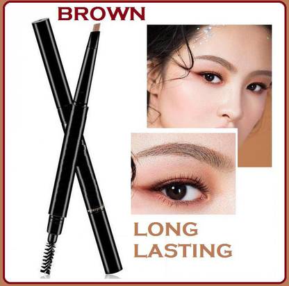 AGLEY 2 in 1 Dual Function Eyebrow Pencil with Spolie Brush (BROWN