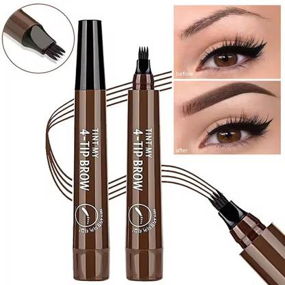 GULGLOW99 4 Point Eyebrow Pencil Waterproof Liquid Eyebrow Pen Makeup Long Lasting