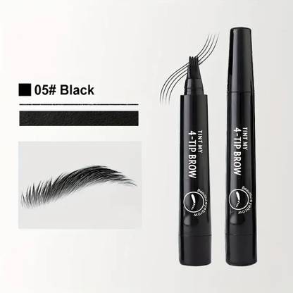 GULGLOW99 Eyebrow Liquid Makeup Pen with 4 Micro-Fork Tip Brow 1 g