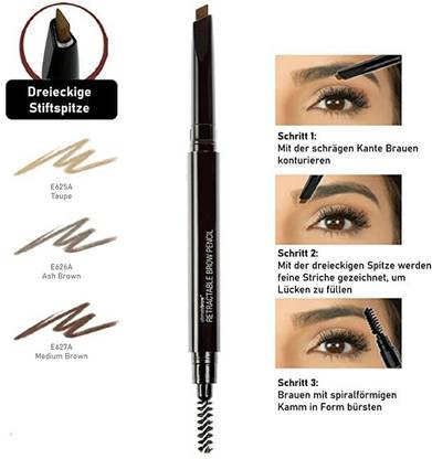 Wet n Wild Ultimate Brow Retractable Eyebrow Pencil with Triangular & Precise Pencil Point