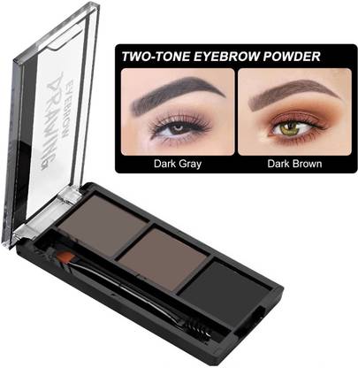 GULGLOW99 Non Transfer Eyebrow Definer Palette for Girls 3 Shades Eyebrow Palette