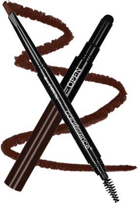 COLORESSENCE 3-in-1 Eyebrow Pencil to Fill|Shape eyebrows|Dark Brown