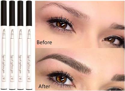 ADJD Combo Eyebrow Pen Waterproof Tattoo Durable Eye Brow Pencil Smudge-proof