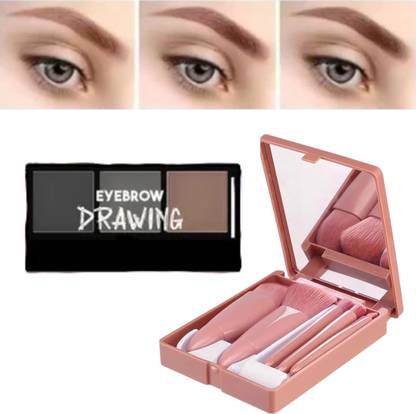 BLUST&FAMME hr eyebrow palette with makeup mini brush k