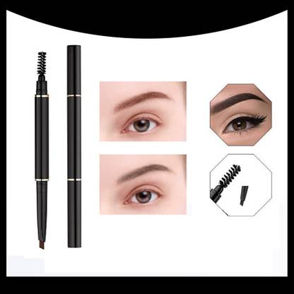 KAIASHA Eyebrow Pencil with Spoolie Brush Black 9 PACK OF - 1 )