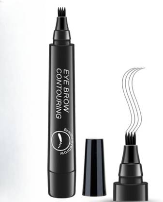 Depoff 4-Tip Black Eyebrow Pen Waterproof Eyebrow Contouring Pencil