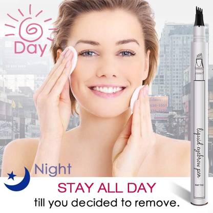 tanvi27 3Day Parmanet Smudge Proof Professional Eyebrow Definer Light Brown Pen