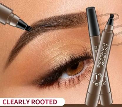 GULGLOW99 4 Point Eyebrow Pencil Brown, Waterproof Microblading Pen