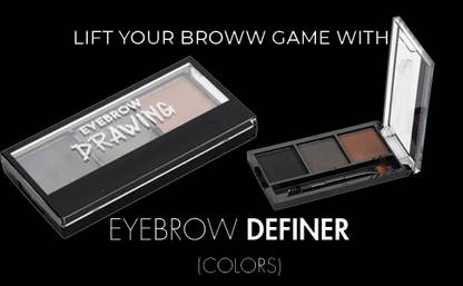 YAWI best 3 in 1 Eyebrow plate Light Brown 8 g