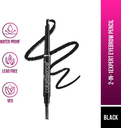 COLORESSENCE Expert EyeBrow Pencil 2in 1 Dual Function Brow Filling Pencil with Shaping Brush
