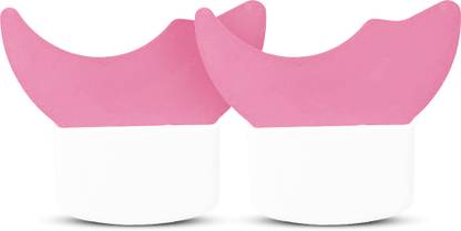 Gleva Reusable Silicon Eyeliner & Eyelash Applicators Aid Tool (Pink) Eyebrow Stencil