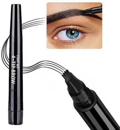 KIDWILL Waterproof 4 Points Microblading Eyebrow Pen with a Micro-Fork Tip Applicator Eyebrow Thread