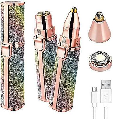KESHAVART 2 in 1 Eyebrow Facial Hair Remover | Rechargeable Eyebrow Trimmer Eyebrow Thread