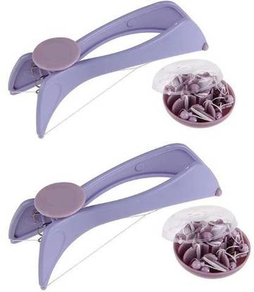 Slique Face & Body Hair Threading System - Painless, Precise & Hair Removal | pack 2 Eyebrow Thread