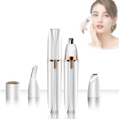 PKK TRADERS Hair Removal for Women, 4 in 1 Hair Remover Includes Facial Shaver, Hair Curler