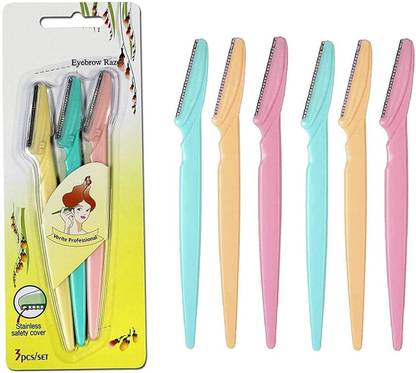 SKINBOLD Professional Eyebrow Shaper/Facial Razor for Women (Pack of 6) Eyebrow Thread