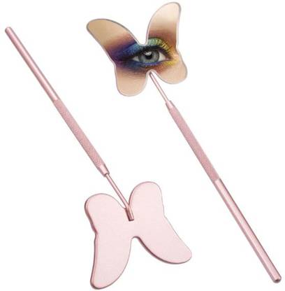 luscious glances Butterfly Eyelash Mirror for Lash Extensions Long-Handle Stainless Steel Tool