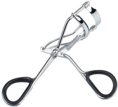 FOLELLO Premium Eyelash Curler with Loaded Spring – Silver Lash Curler for Women