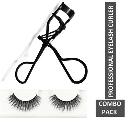 Abhilasha Eyelash Curler Stainless And Professional With Premium Eyelashes COMBO PACK