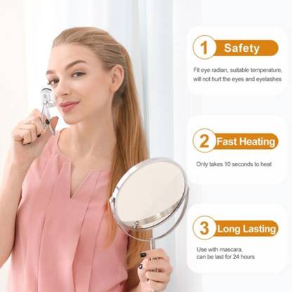 AARADHYAM Ramya Eyelash Curler for WomenRechargeable (Pink)