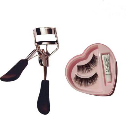 clubbeauty HEART EYELASH WITH EYELASH CURLER
