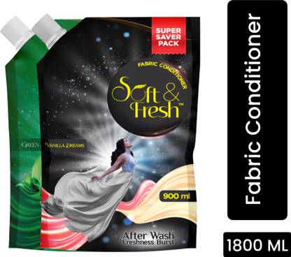 Soft & Fresh Vanilla Dreams & Green Jade Fabric Conditioner increase shine,softness,Freshness