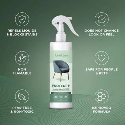 LootZoo Fabric & Carpet Protector Spray Invisible Water and Stain Repellent Formula