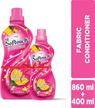 Softouch by Wipro Garden Bouquet Liquid Fabric Conditioner with Jasmine & Fresh Roses Fragrance