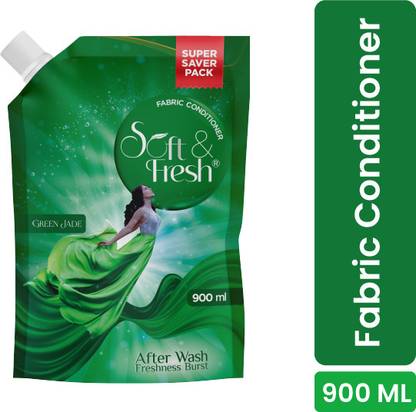 Soft & Fresh Green Jade after wash Fabric Conditioner increase shine,softness & Freshness