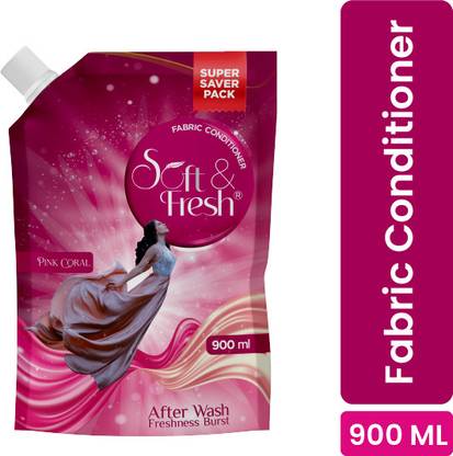 Soft & Fresh Pink Coral after wash Fabric Conditioner increase shine,softness & Freshness