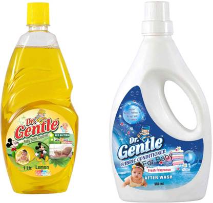 DOCTORGENTLE 3X French Perfume Fabric Conditioner With Baby Bottle Cleanser For Baby Set