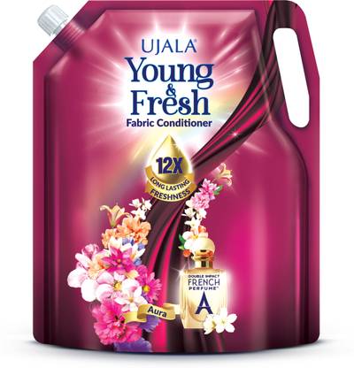 Ujala Young & Fresh Aura Fabric Conditioner, French Perfume