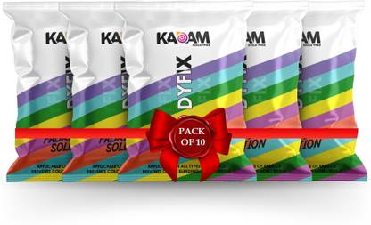 KADAM DyFix Fabric Care Solution (10 Sachets), Dye Fixative Agent, Fabric Colour Fixer