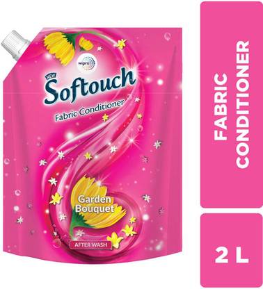 Softouch by Wipro Garden Bouquet Liquid Fabric Conditioner with Jasmine & Fresh Roses Fragrance